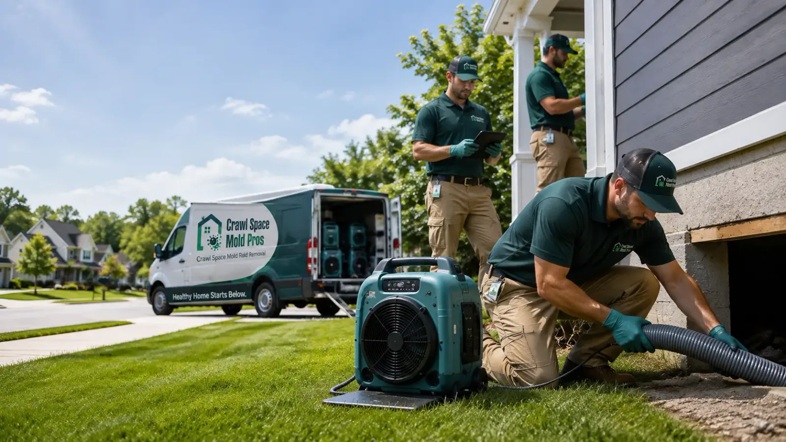 Crawl Space Mold Removal in Rolling Hills, WY